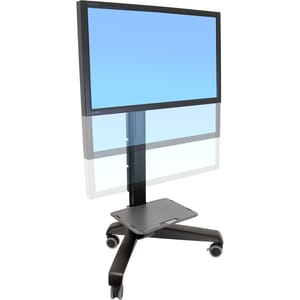 Ergotron Neo-Flex Mobile MediaCenter UHD Stand - 50" to 65" Screen Support - 120 lb Load Capacity - 1 x Shelf(ves) - 64" H