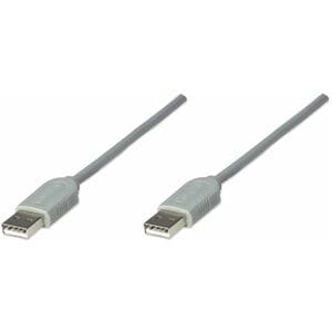 Manhattan Cable USB A-a 1.8M, Gris - Cable for Concentrador USB, Computador - Gris