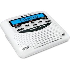 Midland WR120B Weather Alert - with Weather Disaster, NOAA All Hazard, Biological Hazard, Civil Emergency Message, Fire, C