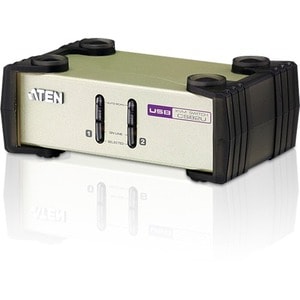 ATEN CubiQ KVM Switch - 2 Computer(s) - QXGA - 2048 x 1536 - 2 x PS/2 Port - 2 x USB1 x VGA