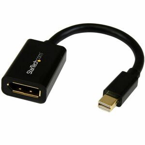 StarTech.com Mini DisplayPort to DisplayPort Adapter, 4K x 2K Video, Ultra HD Mini DP to DP Converter, mDP to DP 1.2 Adapt