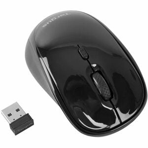 Targus AMW50EU Maus - Funkfrequenz - USB - Optisch - Schwarz - Kabellos - 10,06 m - 2,40 GHz - Scroll-Rad - Symmetrisch