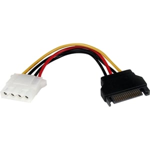 StarTech.com 15 cm SATA to LP4 Power Cable Adapter - F/M - Connect an IDE hard drive to a Serial ATA power connector