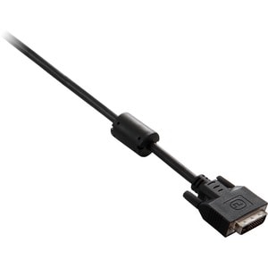 V7 Black Video Cable DVI-D Male to DVI-D Male 2m 6.6ft
