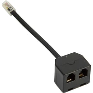Jabra Phone Cable for Phone - First End: 2 x RJ-11 Phone - Female - Second End: 1 x RJ-11 Phone - Male - Splitter Cable - 