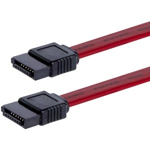 StarTech.com 12in SATA Serial ATA Cable - This high quality SATA cable is designed for connecting SATA drives even in tigh