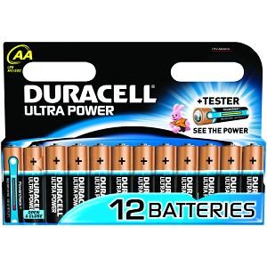 Duracell Ultra Power Battery - Alkaline - 12Pack - For Multipurpose - AA - 1.5 V DC