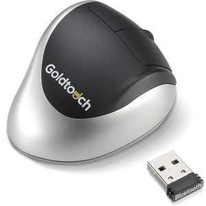 GOLDTOUCH COMFORT BLUETOOTH WIRELESS MOUSE W/ DONGLE - Optical - Wireless - Bluetooth - 1000 dpi - Scroll Wheel - Right-ha