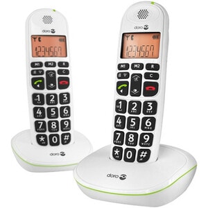 Téléphone sans fil Doro PhoneEasy 100w Duo - DECT - Noir - 300 m Gamme - 1 x Ligne(s) téléphonique(s) - 2 x Combiné(s) - H