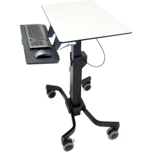 Ergotron TeachWell Mobile Digital Workspace - 38.58 lb Capacity - 4 Casters - Steel, Plastic, Phenolic - 31" Width x 24.10