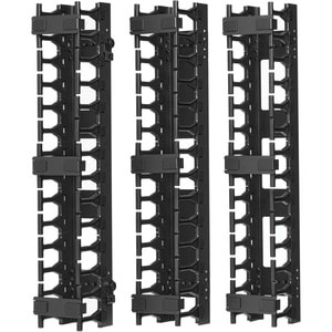 Tripp Lite by Eaton SmartRack SRCABLEVRT3 Vertical Cable Manager - Cable Manager - Black - Steel