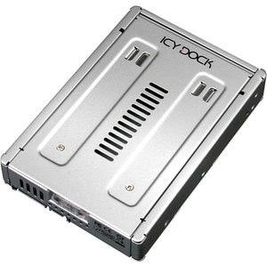 Icy Dock MB982SP-1s Drive Enclosure Internal - Silver - 1 x Total Bay - 1 x 3.5" Bay - SECC