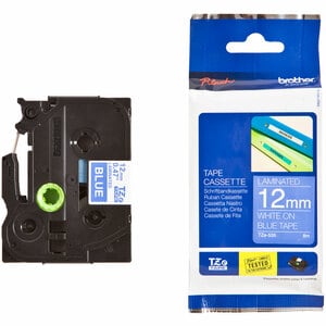 Etikettenband Brother TZe-535 - 12 mm Breite x 8 m Länge - Thermodirekt - Blau - 1 Rolle - Abriebfest, Langlebig, Chemikal