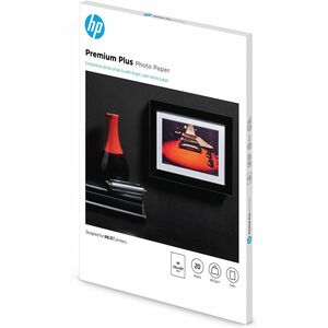 HP Premium Plus Jato de tinta Papel fotográfico - Reciclado - A4 - 210 mm x 297 mm - 300 g/m² Grammage - 20 / Pack - Resis