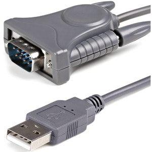 StarTech.com Câble adaptateur USB vers port série DB9 - DB25 avec adaptateur DB9 DB25 - Gris