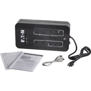 Eaton 3S UPS 750VA 450 Watt Battery Back Up 120V 10 Outlet Standby UPS NEMA 5-15P - Desktop, Mini-tower - 2 Minute Stand-b