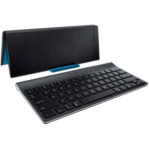 Logitech Tablet Keyboard for iPad, Tablet and Smartphone Handheld - Play/Pause, Volume Up, Volume Down, Multimedia Hot Key