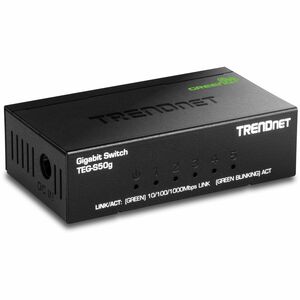 TRENDnet GREENnet TEG-S50G 5 Ports Ethernet Switch - Gigabit Ethernet - 10/100/1000Base-T - New - TAA Compliant - 2 Layer 