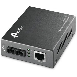 TP-Link MC110CS Transceiver/Media Converter - 2 Port(s) - 1 x Network (RJ-45) - 1 x SC - Twisted Pair, Optical Fiber - Sin