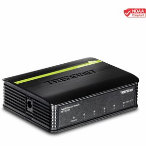 TRENDnet TE100-S5 5 Ports Ethernet Switch - Fast Ethernet - 10Base-T, 100Base-TX - New - 2 Layer Supported - Twisted Pair 