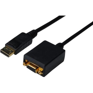 Assmann AK-340403-001-S 15 cm DisplayPort/VGA Videokabel für Monitor, Projektor, Videogerät - Zweiter Anschluss: 1 x 15-pi