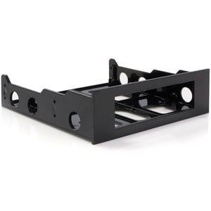 StarTech.com 3.5in Hard Drive to 5.25in Front Bay Bracket Adapter - Plastic - Black