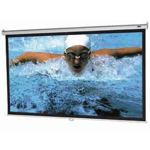 Da-Lite Model B 33422 101" Manual Projection Screen - Front Projection - 1:1 - High Contrast Matte White - 72" Height x 72