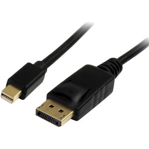 StarTech.com 2m (6ft) Mini DisplayPort to DisplayPort 1.2 Cable, 4K x 2K mDP to DisplayPort Adapter Cable, Mini DP to DP C