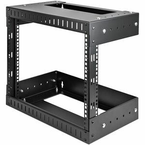 StarTech.com 2-Post 8U Heavy-Duty Wall Mount Network Rack, 19" Open Frame Server Rack with Adjustable Depth, Data Rack for