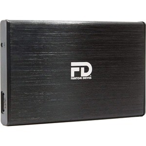 Fantom Drives 500GB Portable Hard Drive - GFORCE 3 Mini - USB 3, Aluminum, Black, GF3BM500U - 500GB Portable Hard Drive - 