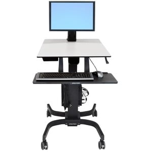 Ergotron WorkFit-C Single LD Sit-Stand Workstation - Up to 24" Screen Support - 16.09 lb Load Capacity - 23.9" Width x 22.