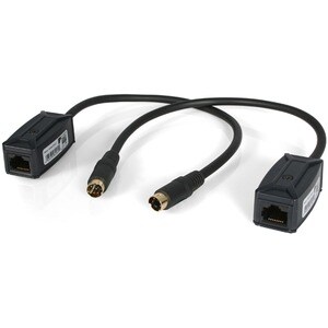 StarTech.com S-Video Extender over Cat 5 - 1 Input Device - 1 Output Device - 200 m Range - 2 x Network (RJ-45) - VGA - Tw
