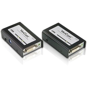 ATEN Video Extender - 1 Input Device - 3 Output Device - 200 ft Range - 2 x Network (RJ-45) - 1 x DVI In - 1 x DVI Out - W