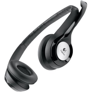 Logitech ClearChat Kabel Kopfbügel Stereo Headset - Schwarz - Binaural - Geschlossen - 20 Hz bis 20 kHz Frequenzgang - 240