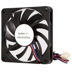 StarTech.com Replacement 70mm TX3 Dual Ball Bearing CPU Cooler Fan - 3 pin case Fan - TX3 Fan - 70mm Fan - 70 mm Maximum F