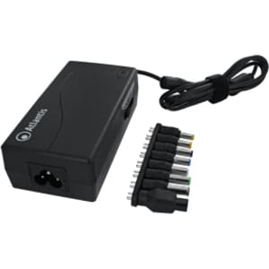 Atlantis Land Alimentatore Notebook universale 90W. Selettore voltaggio 15/16/18/19/20V. 10 connettori intercambiabili - A