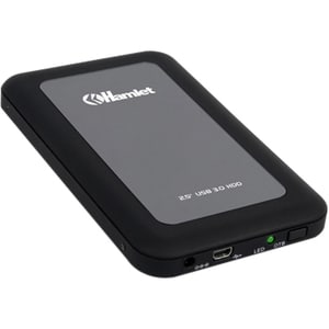 Hamlet Box per Hard Disk Sata da 2,5" USB 3.0. Alimentazione da porta USB, cavo USB 3.0 incluso. Superficie a specchio. Ma