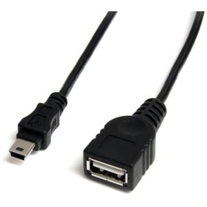 StarTech.com 30cm (1 ft.) Mini USB 2.0 Cable - USB A to Mini B F/M - Convert a USB A-A cable into a USB A-to-Mini USB cable