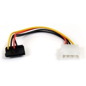 StarTech.com 6in 4 Pin LP4 to Right Angle SATA Power Cable Adapter - For Hard Drive - SATA / LP4 - 1