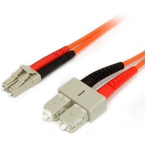 CABLE DE RED DE 2M MULTIMODO DUPLEX FIBRA LC SC 62.5/125 IN