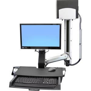 Ergotron StyleView Multi Component Mount for CPU, Flat Panel Display, Mouse, Keyboard - 61 cm (24") Screen Support - 14.51