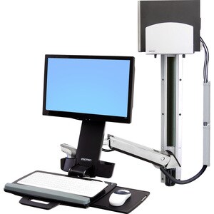 Ergotron StyleView Multi Component Mount for Keyboard, Mouse, Scanner, Flat Panel Display, CPU - 24" Screen Support - 47 l