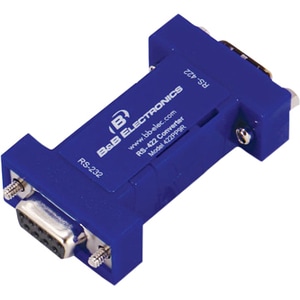 Port Powered 9 Pin RS-232/422 Converter - B+B SmartWorx - 1 Pack - 1 x DB-9 Female Serial - 1 x DB-9 Female Serial