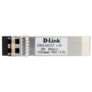 D-Link DEM-431XT. SFP transceiver type: Faseroptik, Maximum data transfer rate: 10000 Mbit/s, Schnittstelle: SFP+. Produkt