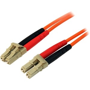 StarTech.com 1m Fiber Optic Cable - Multimode Duplex 50/125 - LSZH Fiber Jumper Cord - LC/LC - Cable for Network Device - 