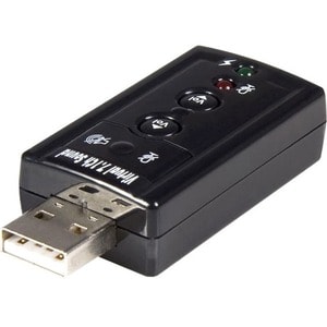 StarTech.com Scheda audio esterna adattatore audio USB Stereo Virtual 7.1 - C-Media - USB - 1 x Numero di porte per microf