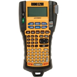Dymo Rhino 5200 Electronic Label Maker - Thermal Transfer - 10 mm/s Mono - Tape, Label - 6 mm, 9 mm, 12 mm, 19 mm - LCD Sc