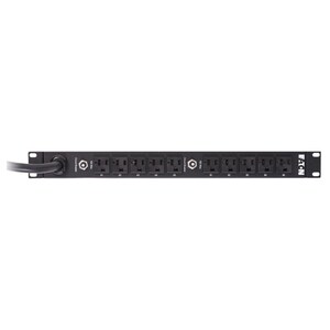 Eaton Basic rack PDU, 1U, L5-30P input, 2.88 kW max, 100-127V, 24A, 10 ft cord, Single-phase, Outlets: (10) 5-20R - Basic 