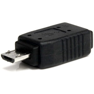 StarTech.com Adattatore Micro USB a Mini USB 2.0 M/F - Nickel Connettore - Nero