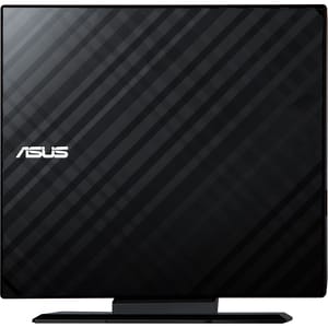 Asus SDRW-08D2S-U Portable DVD-Writer - External - Black - DVD-RAM/±R/±RW Support - 24x CD Read/24x CD Write/16x CD Rewrit